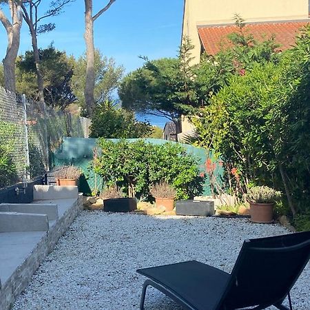 Logement Entier T2 Climatise, Parking Gratuit, Jardin, Plage A 2Min A Pied Санарі-сюр-Мер Екстер'єр фото