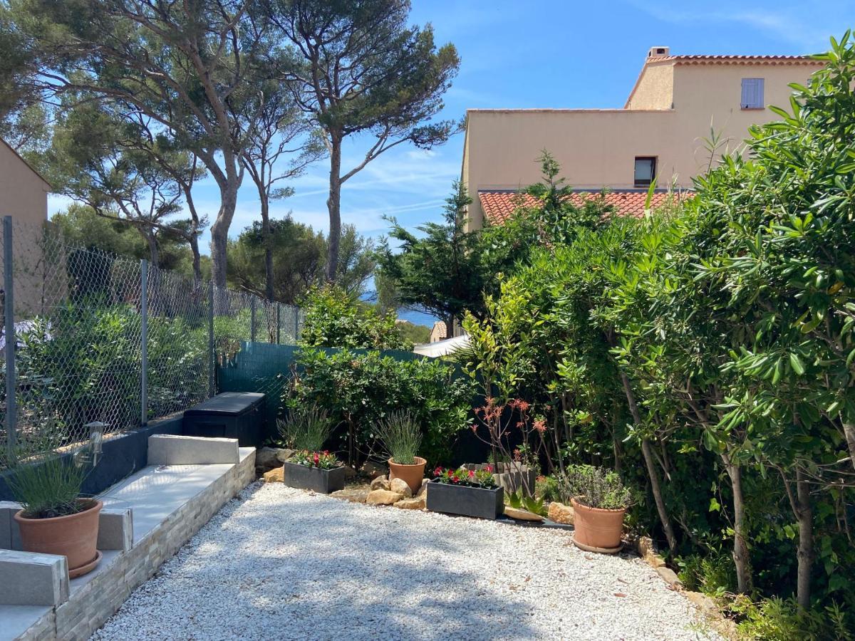 Logement Entier T2 Climatise, Parking Gratuit, Jardin, Plage A 2Min A Pied Санарі-сюр-Мер Екстер'єр фото