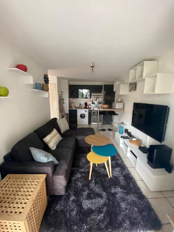 Logement Entier T2 Climatise, Parking Gratuit, Jardin, Plage A 2Min A Pied Санарі-сюр-Мер Екстер'єр фото